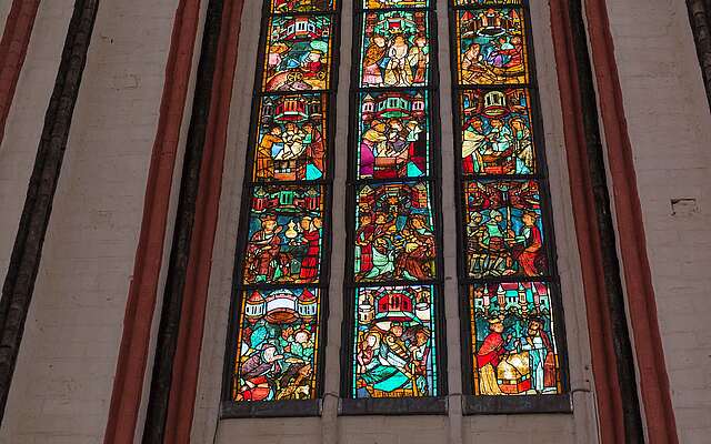 Fenster in der Marienkirche Frankfurt (Oder)