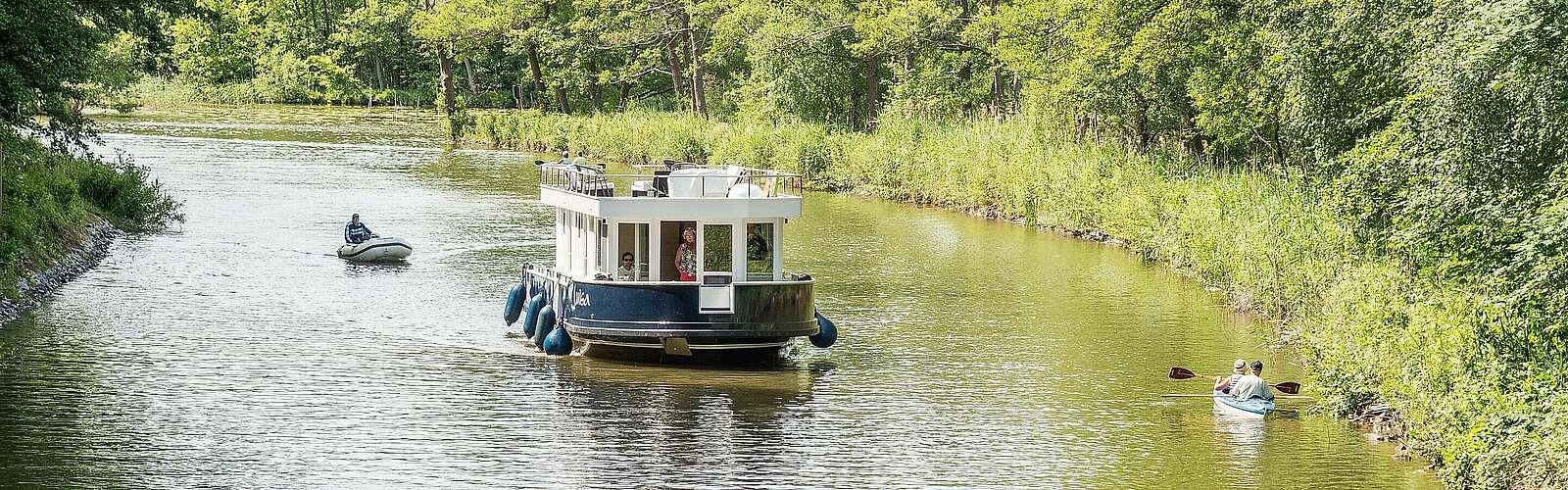 Hausboot auf den Rheinsberger Seen