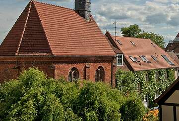 Blick auf die Siechenhauskapelle in Neuruppin