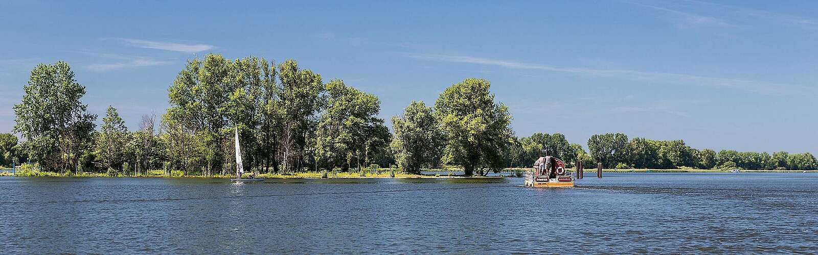 Floß auf der Havel