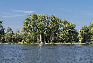 Floß auf der Havel