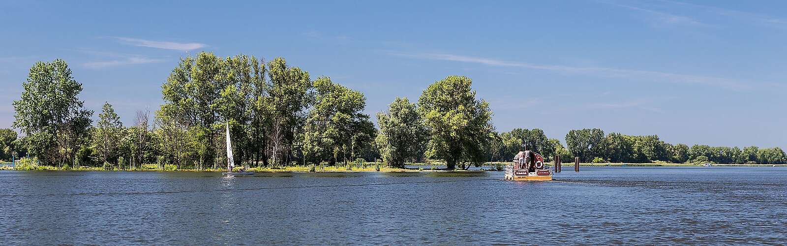 Floß auf der Havel
