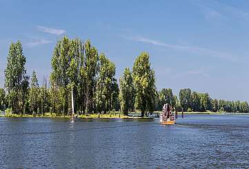 Floß auf der Havel