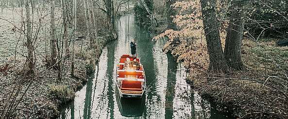 Winterkahnfahrt im Spreewald