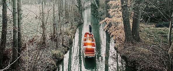 Winterkahnfahrt im Spreewald