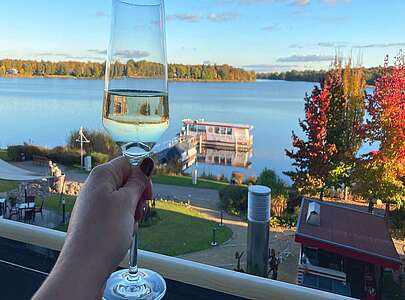 Blick vom Hotelbalkon