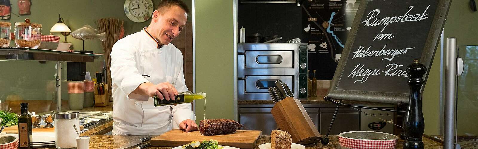 Chefkoch Matthias Kleber im Restaurant Seewirtschaft