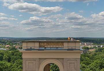 Blick vom Schloss Belvedere über Potsdam