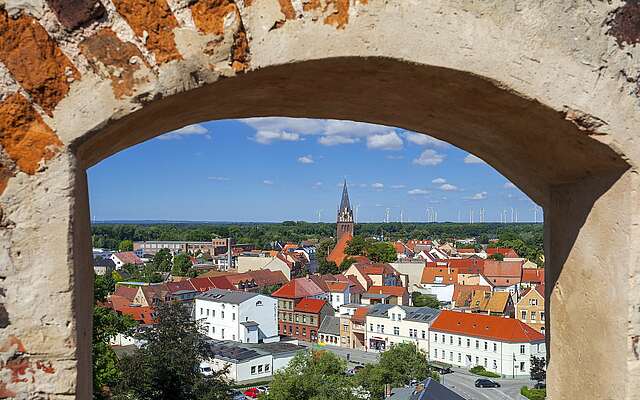 Blick vom historischen Lubwartturm in Bad Liebenwerda Blick vom historischen Lubwartturm in Bad Liebenwerda