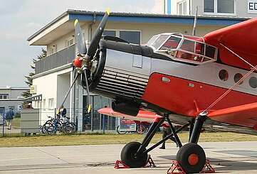 Flugzeug auf dem Flugplatz Strausberg