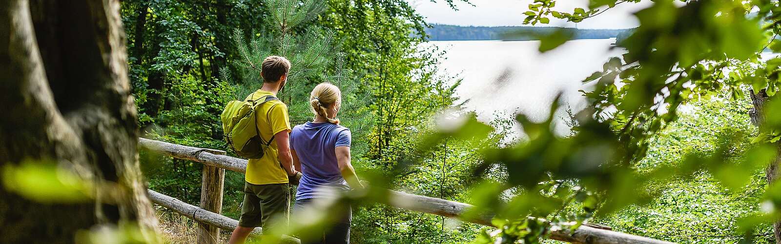 Wanderer im Naturpark Stechlin-Ruppiner Land
