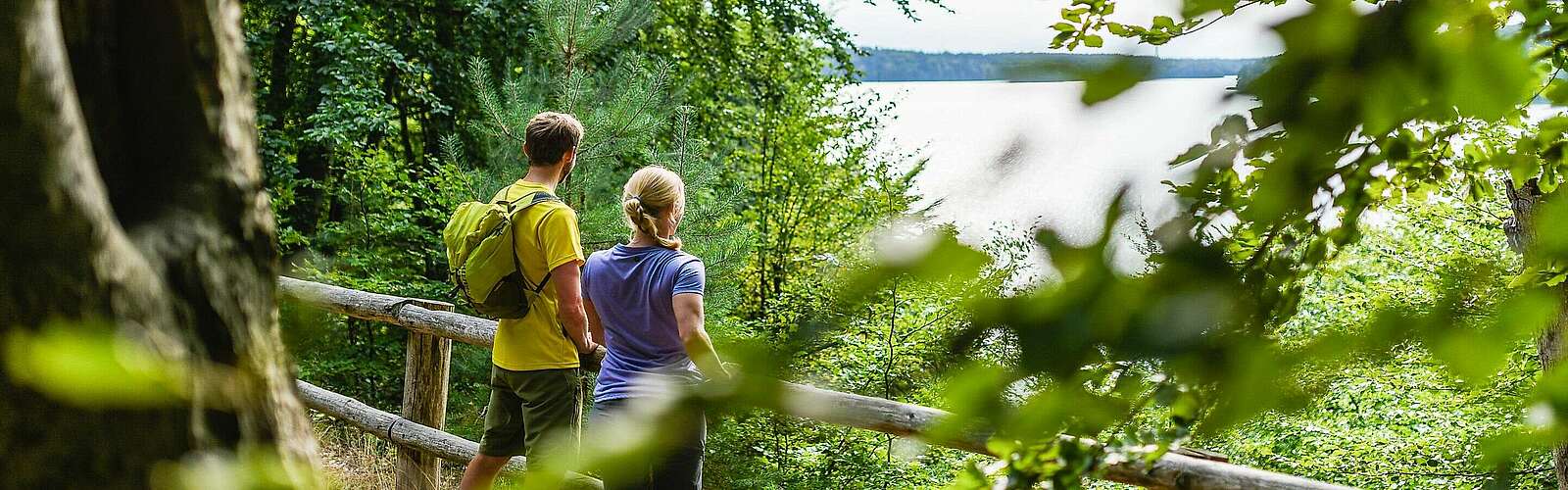 Wanderer im Naturpark Stechlin-Ruppiner Land