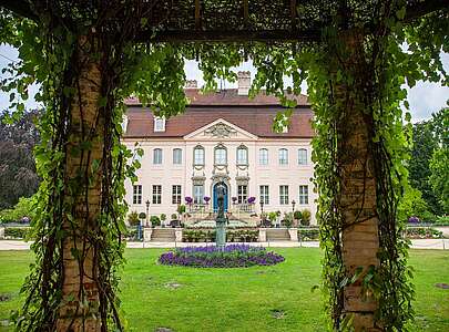 Blick zum Schloss Branitz