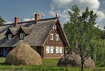 Traditionelles Spreewaldhaus in Burg (Spreewald)