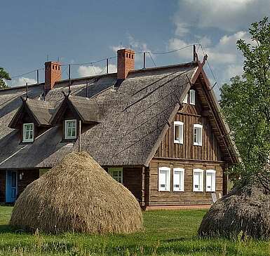 Traditionelles Spreewaldhaus in Burg (Spreewald)